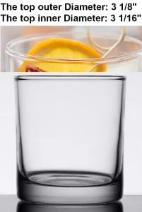 drinking glass for induction sealing